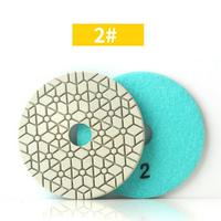 4inch 3 Steps Diamond Hybrid Polishing Pad High Grade Loop Buffing Tool for Stone Marble Granite Glass