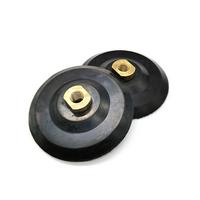 Rubber Backing Rigid Backer for Diamond Polishing Pads Hook and Loop Backing Pad (4 inch) M14 5/8-11