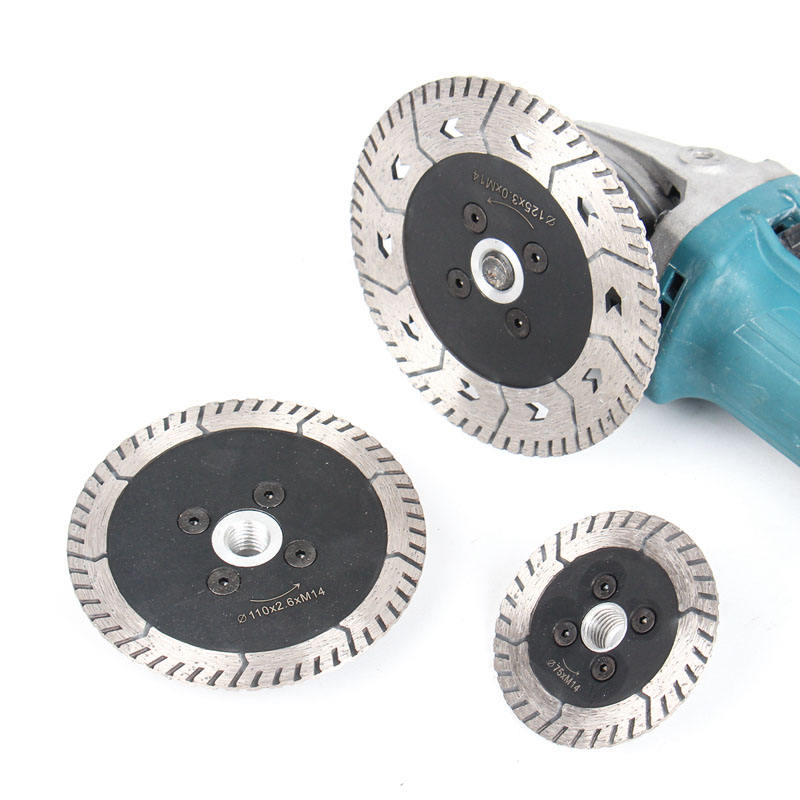 125mm 5'' diamond turbo cutting grinding disc saw blade for granite marble stone