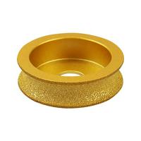 75mm Vacuum Brazed Diamond hand profile wheel for Grinding Shaping Or Beveling