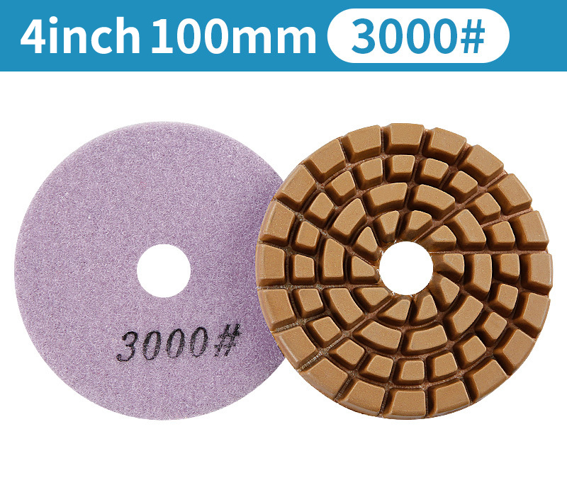 100mm/4inch Diamond Floor Polishing Pad Resin Bond Diamond Concrete Sanding Discs