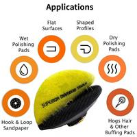 Rubber Backing Rigid Backer for Diamond Polishing Pads Hook and Loop Backing Pad (4 inch) M14 5/8-11