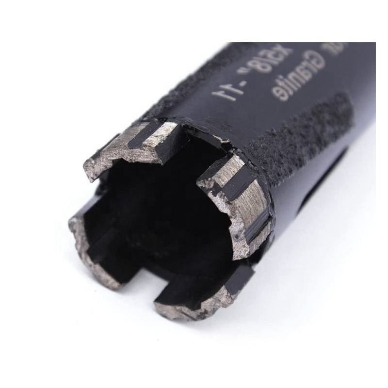 5/8-11 1-3/8 1-1/4" 1-5/8-Inch Dry Diamond core drill bit with turbo segment vacuum brazed protection tooth